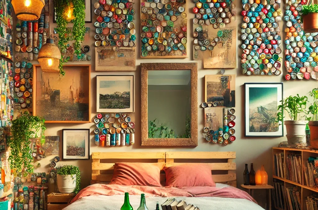 Como decorar las paredes de mi cuarto con cosas recicladas